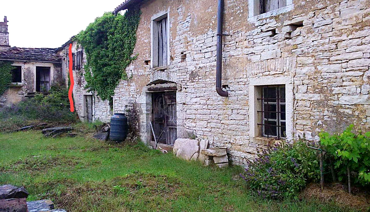 Oprtalj: Casa 80 m2, terreno 4498 m2