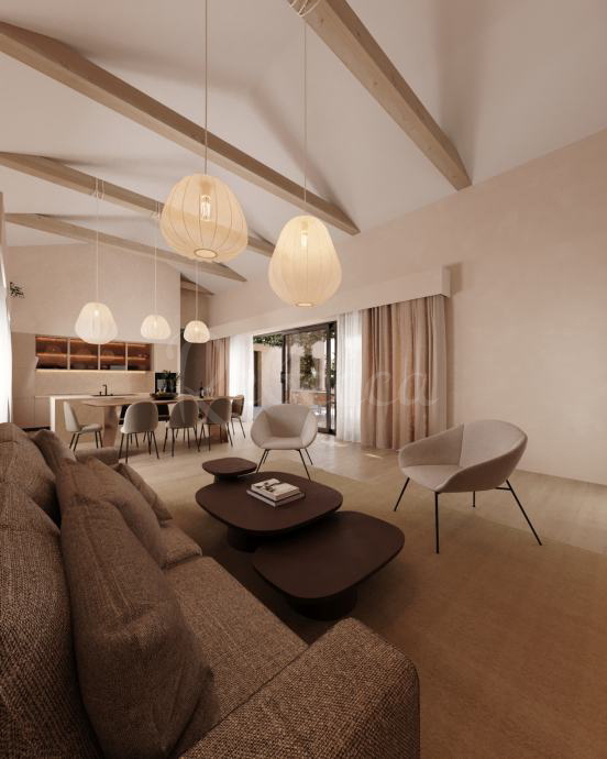 Nuova casa con piscina, tre camere da letto, giardino, vicino a Gimino