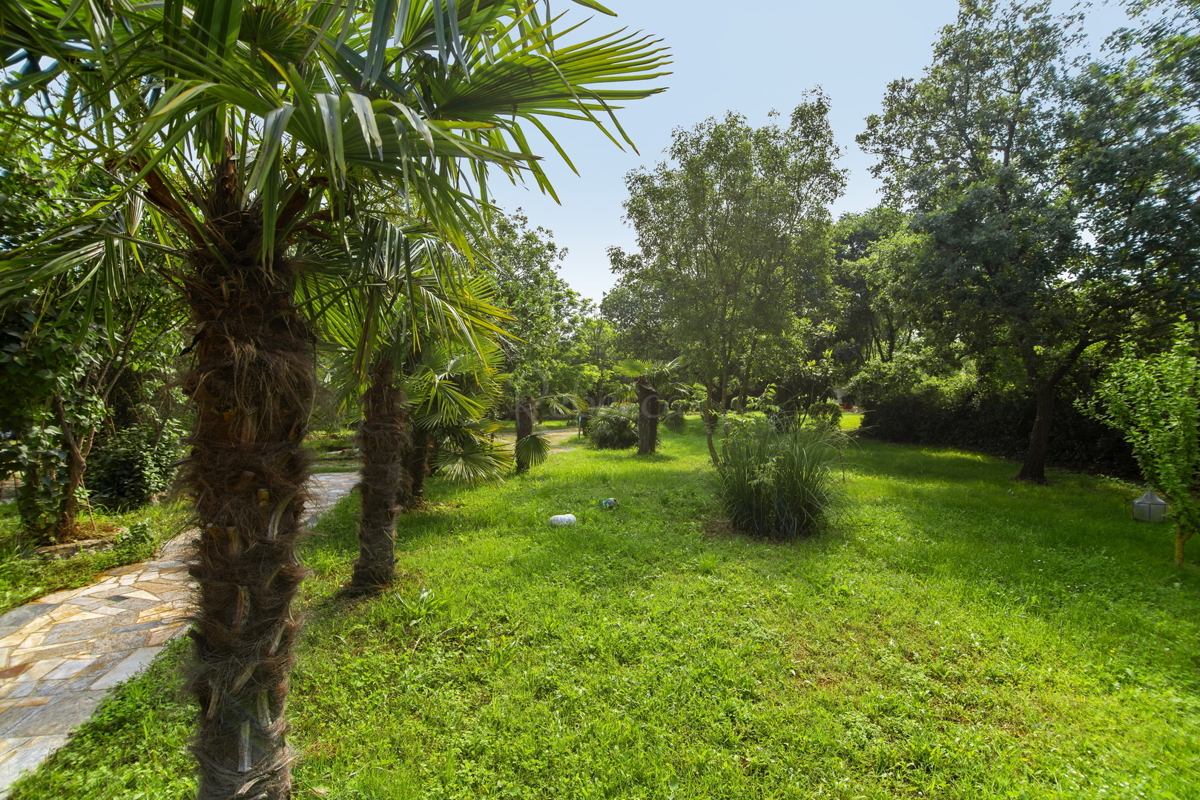 CROAZIA, ISTRIA, VALTURA: BELLA STAZIONE, TRE CASE, PISCINA, 16 000 m2 DI TERRENO