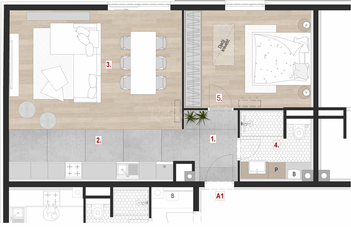 Appartamento di lusso, 1 piano, ascensore, centro di Pola, NUOVO