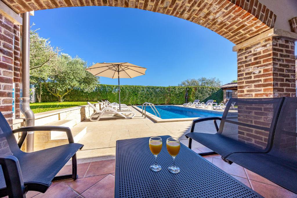 Ville di lusso con piscina, vista mare, Medulin