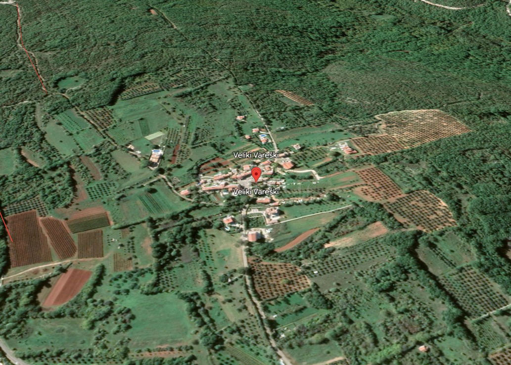 Istria, Veliki Vareški, terreno edificabile, 1500 m2