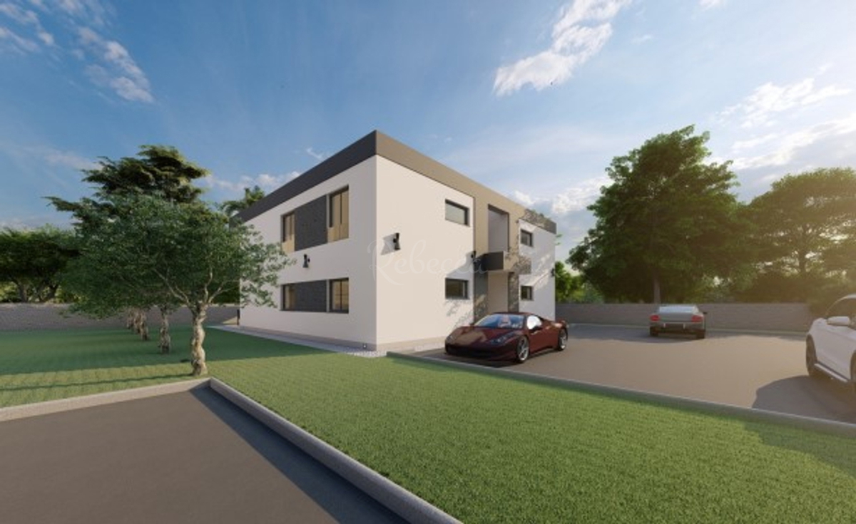 NEU GEBAUTES Apartment mit zwei Schlafzimmern in Štinjan mit Garten, nahe dem Meer
