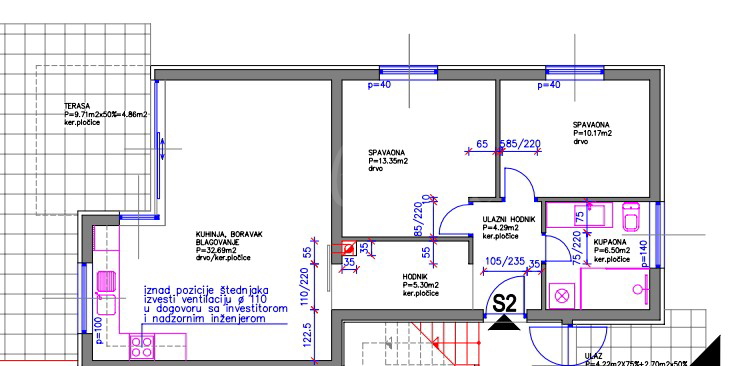 NEU GEBAUTES Apartment mit zwei Schlafzimmern in Štinjan mit Garten, nahe dem Meer