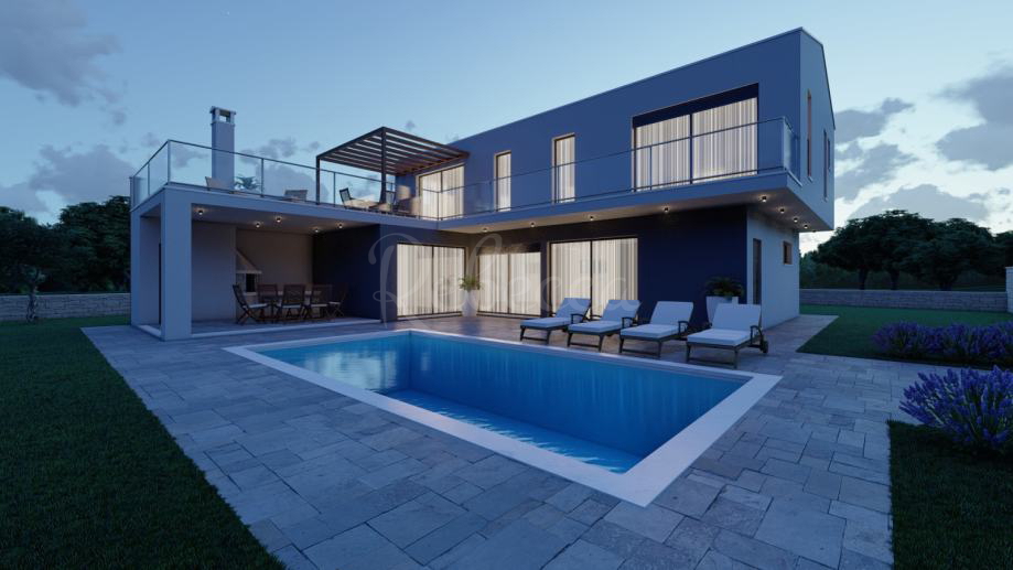 Terreno edificabile, progetto, 1300 m2, vicino a Barban