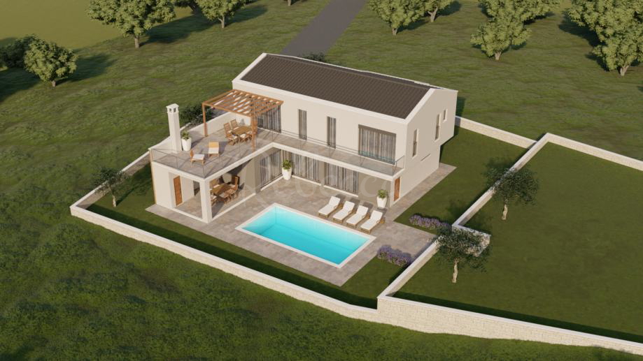 Terreno edificabile, progetto, 1300 m2, vicino a Barban
