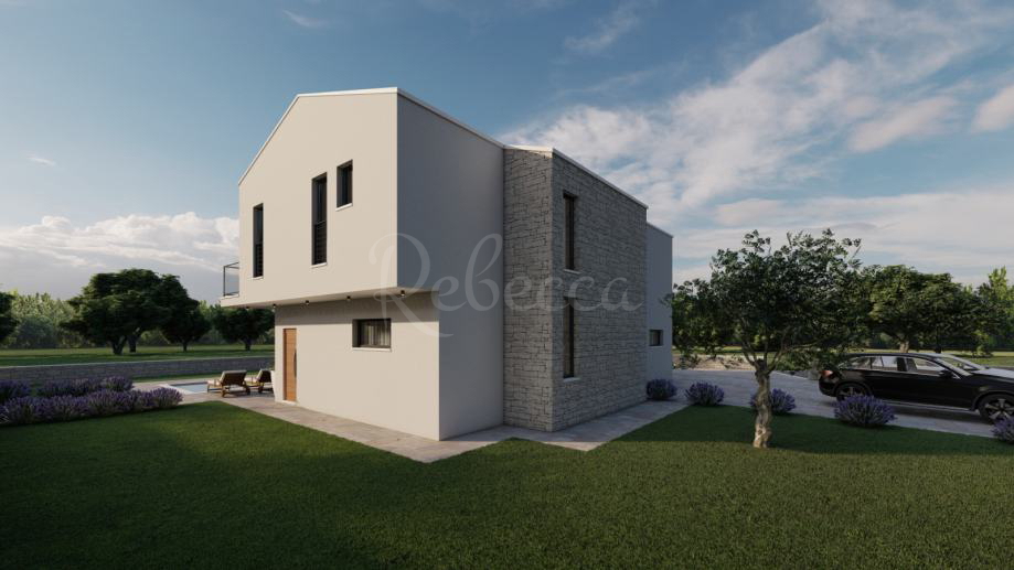 Terreno edificabile, progetto, 1300 m2, vicino a Barban