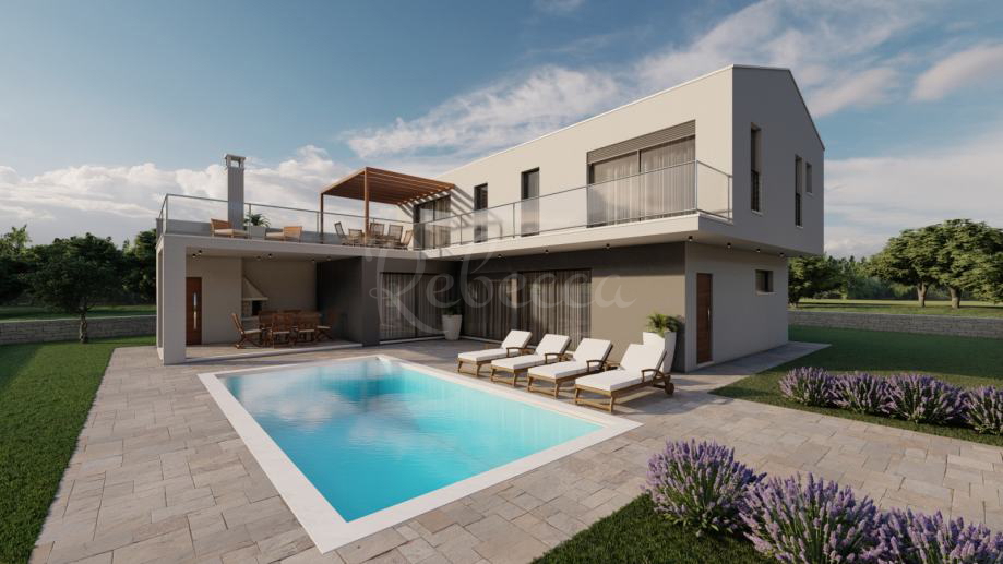 Terreno edificabile, progetto, 1300 m2, vicino a Barban