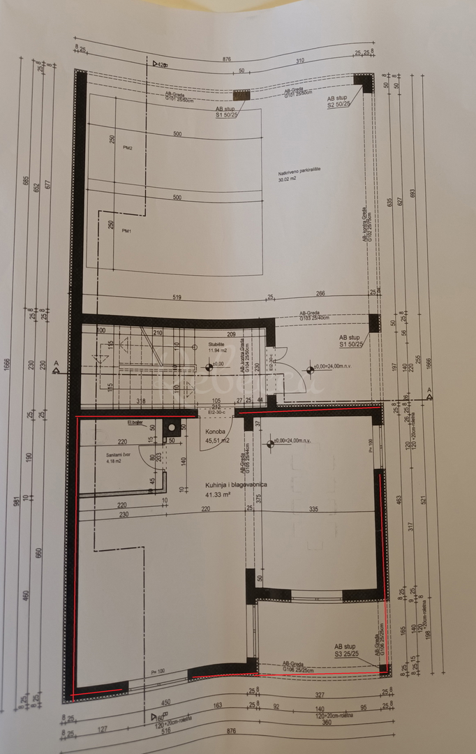 Appartamento, 1° piano, 2 camere da letto, taverna, giardino, Pula, NUOVO