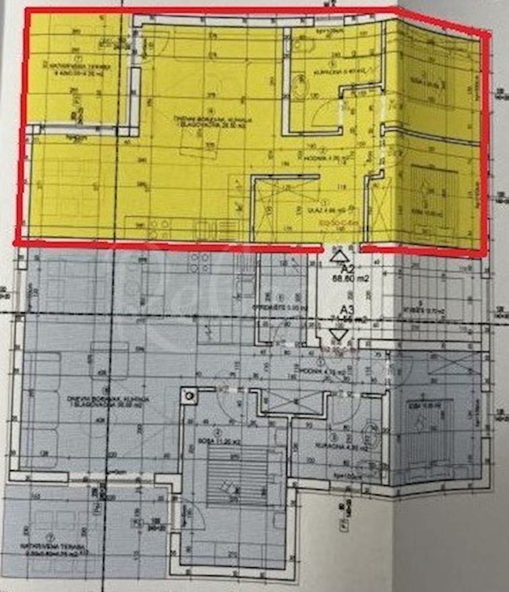 Appartamento 1° piano, 66 m2, 2 stanze, Valbandon, NUOVO