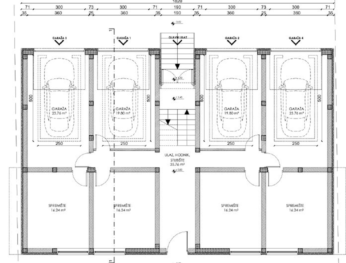 Appartamento al 1° piano, 120 m2, 2 camere da letto, garage, parcheggio, Štinjan, NUOVO