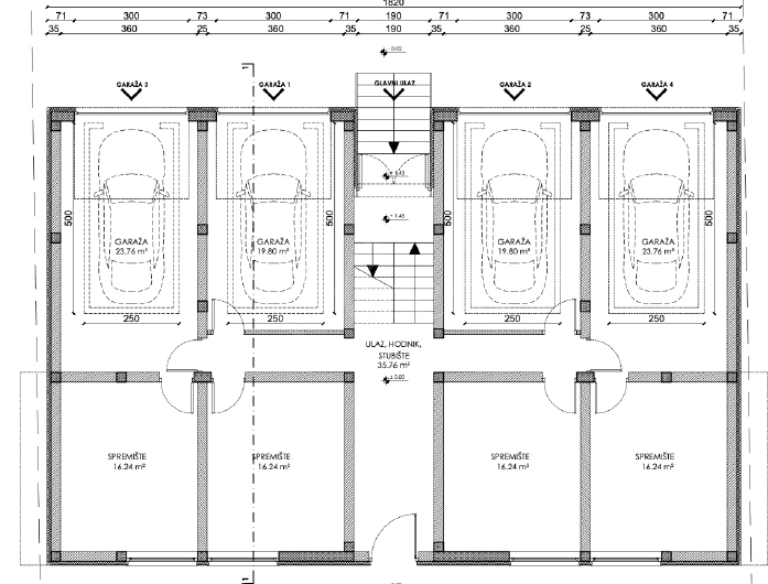 Appartamento al 1° piano, 120 m2, 2 camere da letto, garage, parcheggio, Štinjan, NUOVO