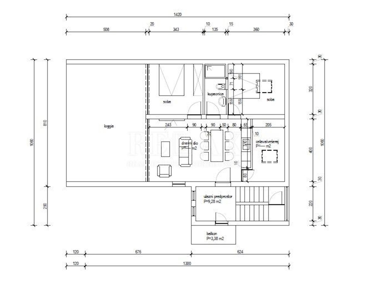 Dramalj - Appartamento Mansardato con Vista Panoramica