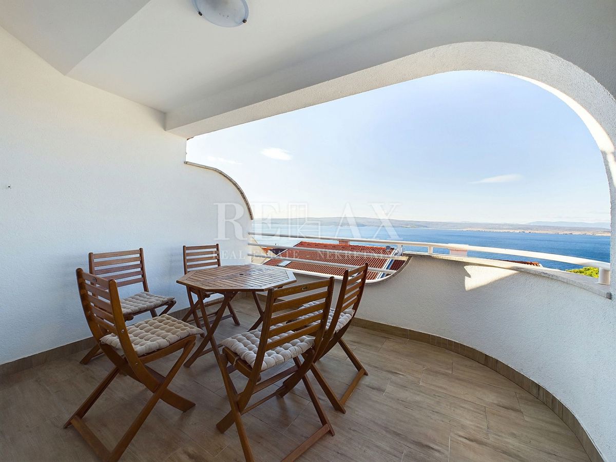 Dramalj - appartamento duplex con vista panoramica sul mare