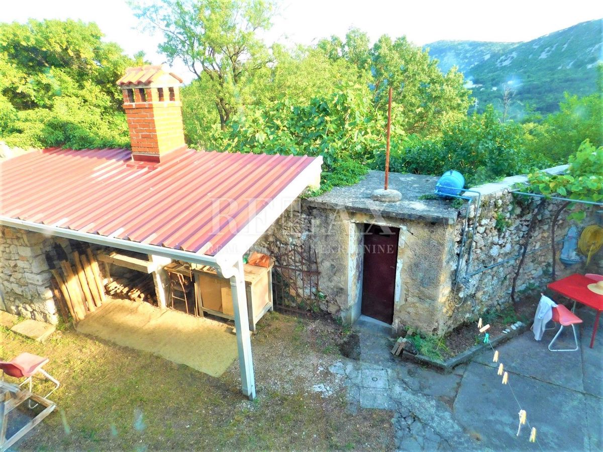 Bribir - due case in pietra, grande giardino