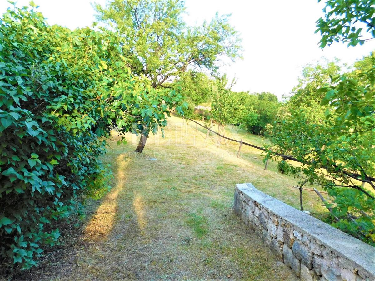 Bribir - due case in pietra, grande giardino