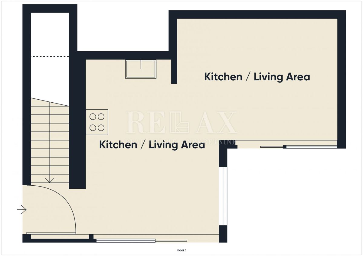 Njivice - appartamento duplex con piscina e giardino