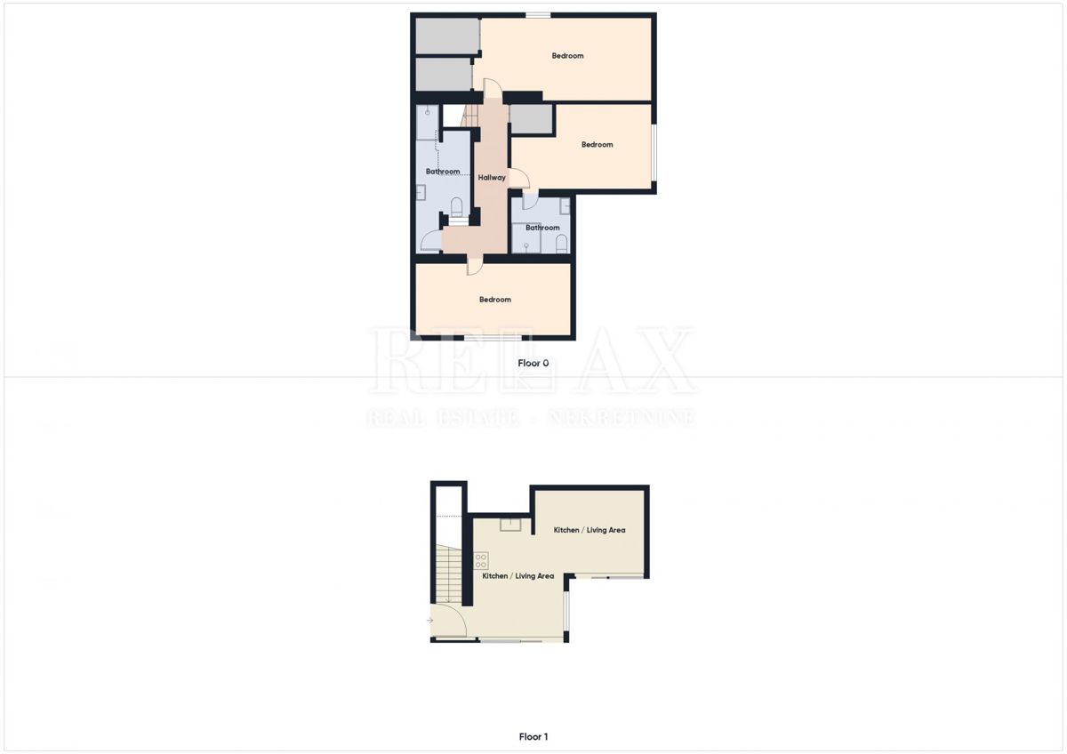 Njivice - appartamento duplex con piscina e giardino