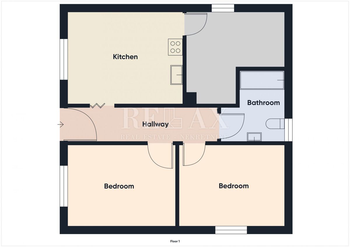 Volarice, Senj - casa a un piano con ampio giardino