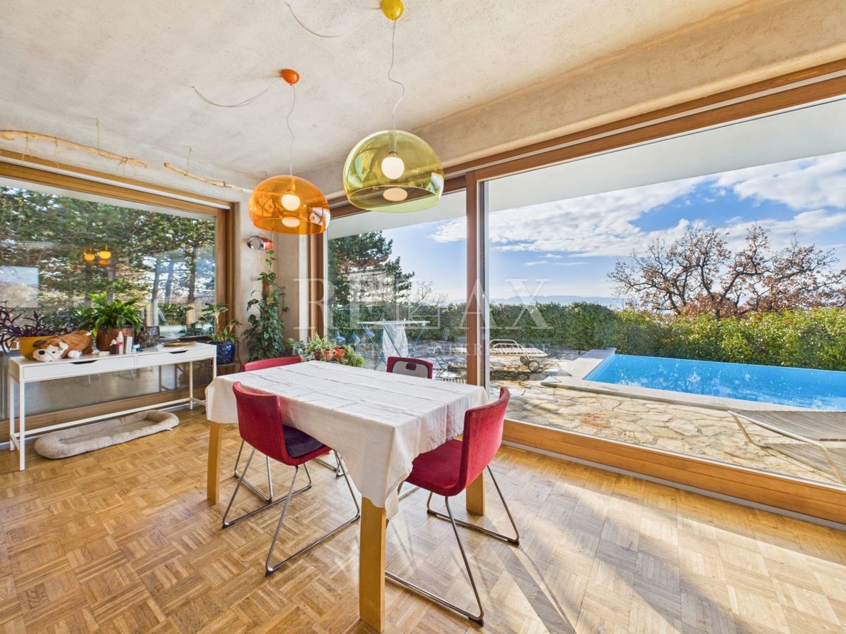 Kostrena - villa con piscina e vista mare