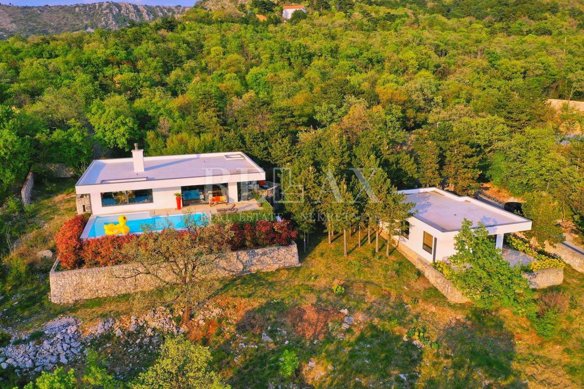 Kostrena - villa con piscina e vista mare