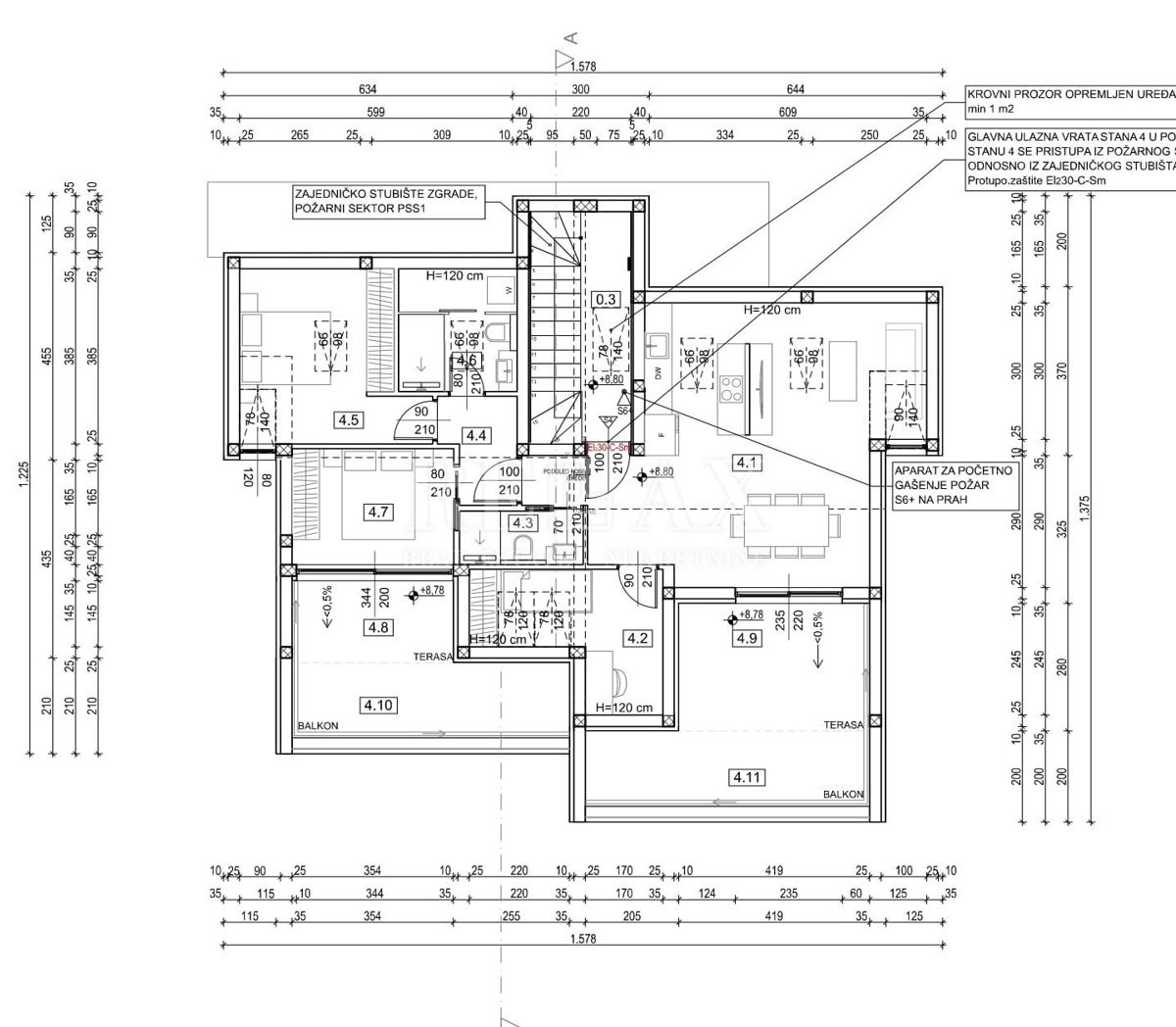 Dramalj - appartamento mansardato con vista