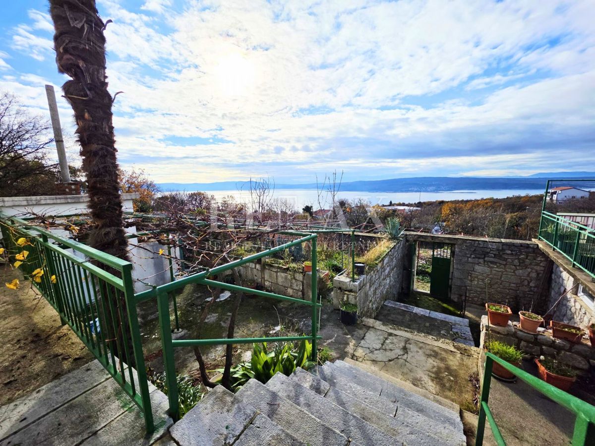 Crikvenica - casa con vista panoramica, 3782 m2 di giardino
