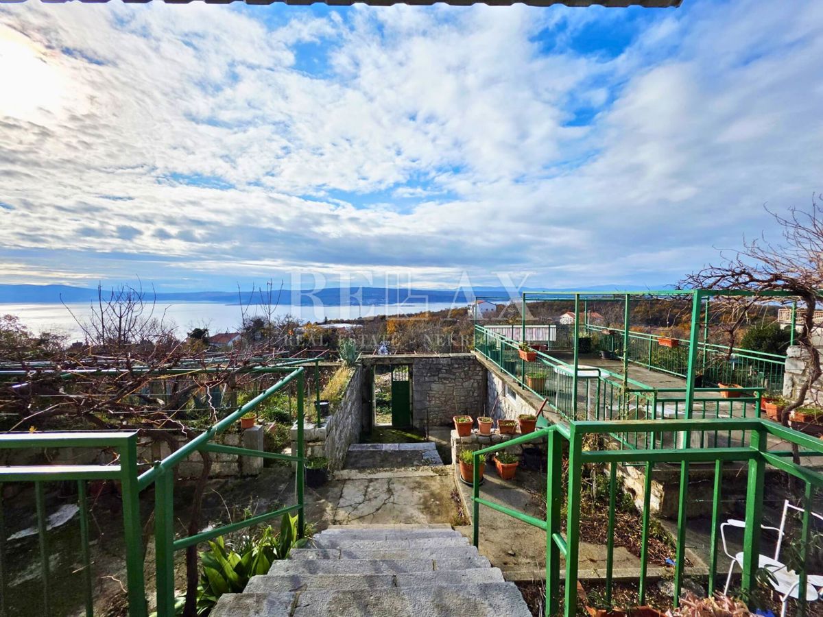 Crikvenica - casa con vista panoramica, 3782 m2 di giardino