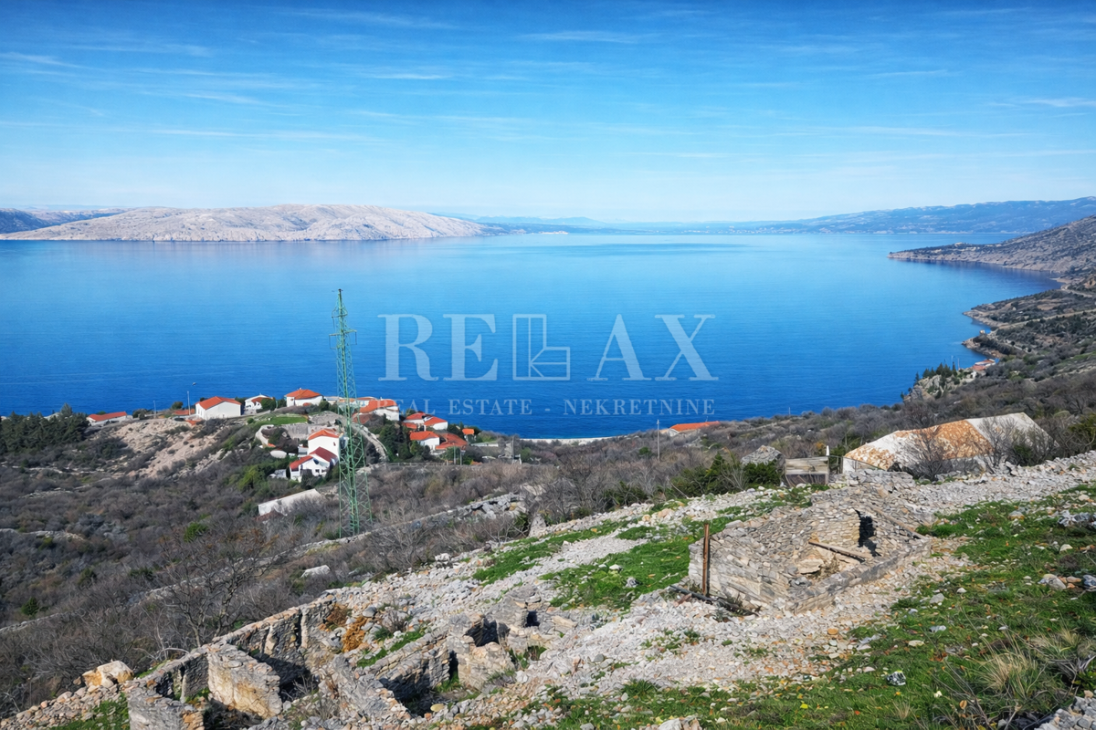 Sveti Juraj - terreno con vista panoramica sul mare