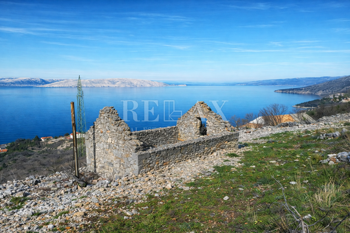 Sveti Juraj - terreno con vista panoramica sul mare