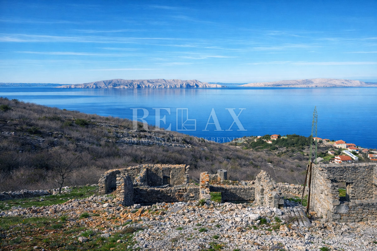 Sveti Juraj - terreno con vista panoramica sul mare