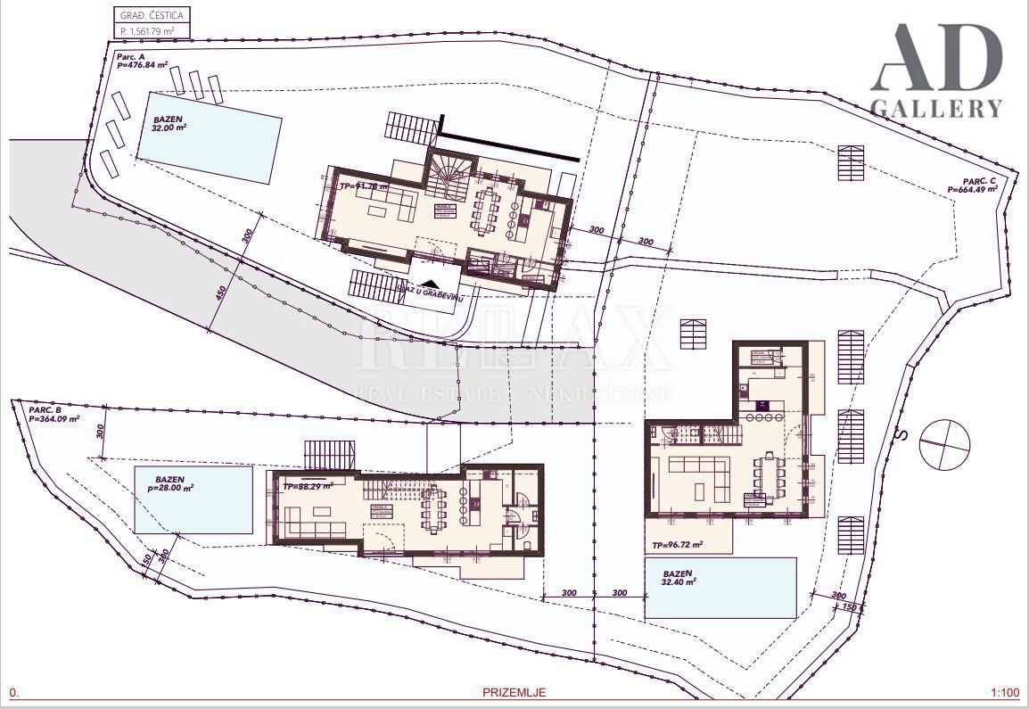 Sveti Juraj - terreno con vista panoramica sul mare