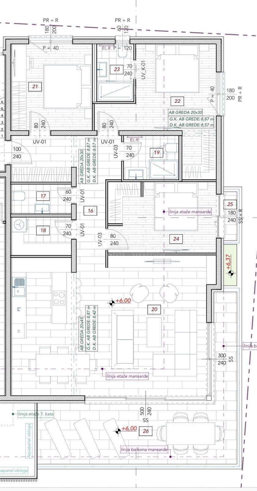 OPATIJA - Lussuoso appartamento in un moderno edificio di nuova costruzione