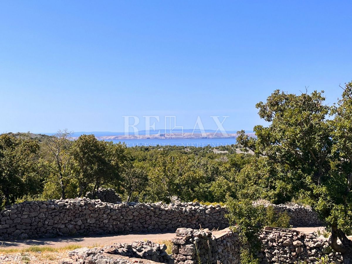 Jablanac - casa in pietra con vista sul mare