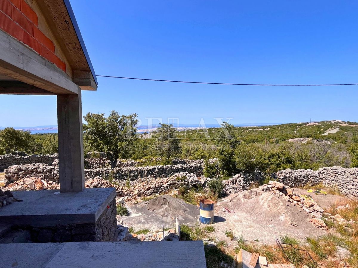 Jablanac - casa in pietra con vista sul mare