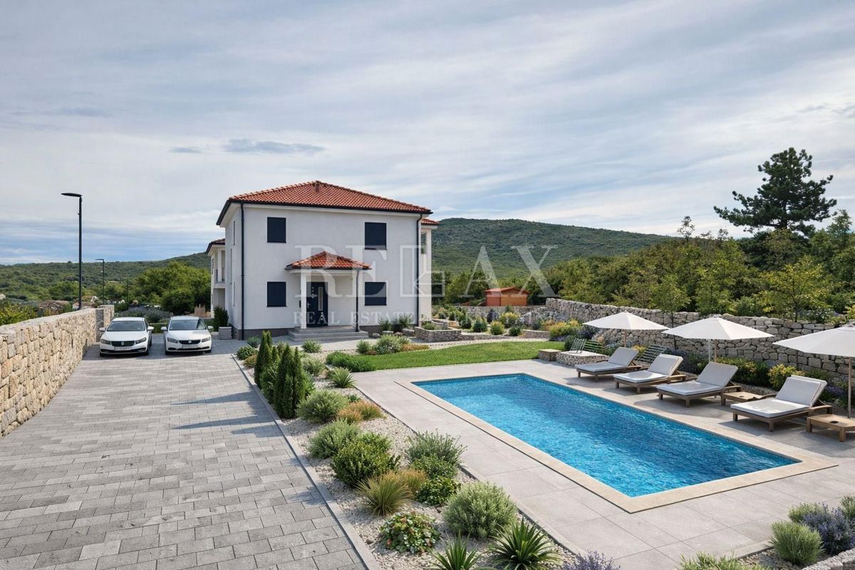 Isola di Krk, Vrbnik - casa indipendente con ampio giardino