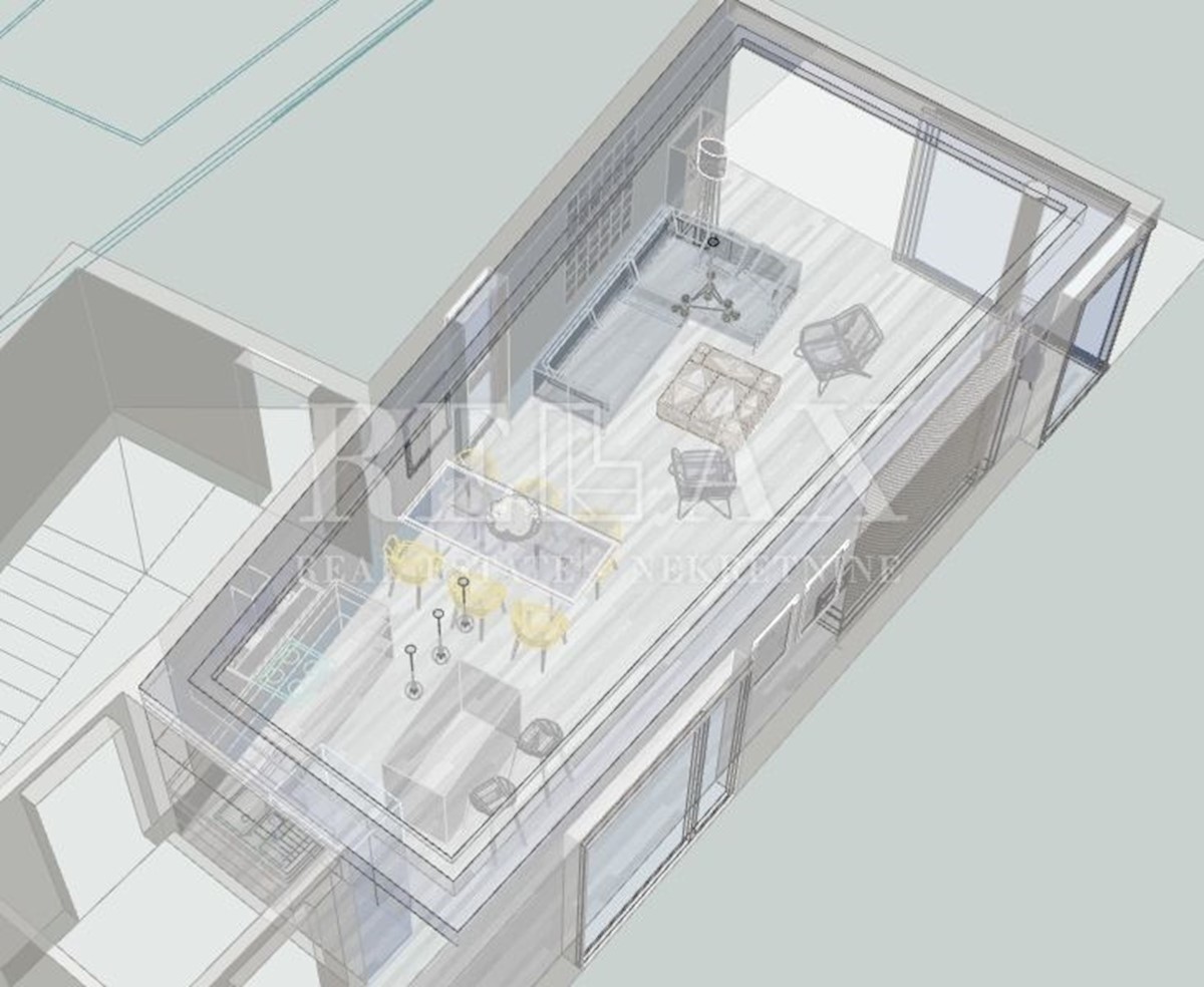 KOSTRENA - Interessante appartamento al 1° piano, a 300 m dalla spiaggia