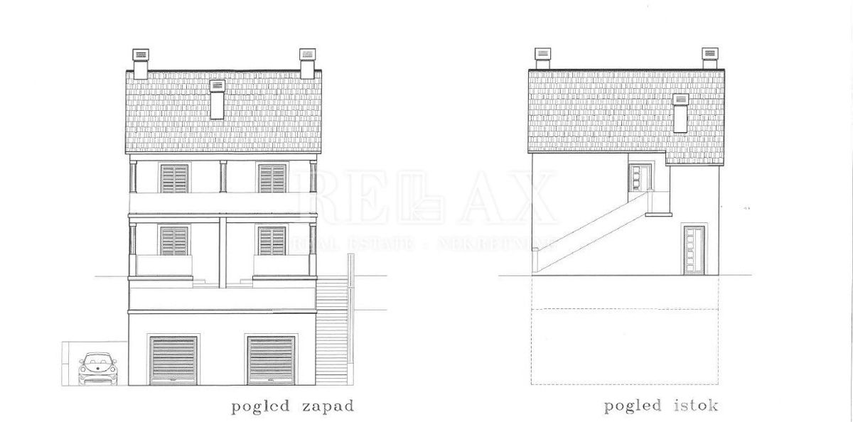 Senj - terreno edificabile con vista panoramica sul mare