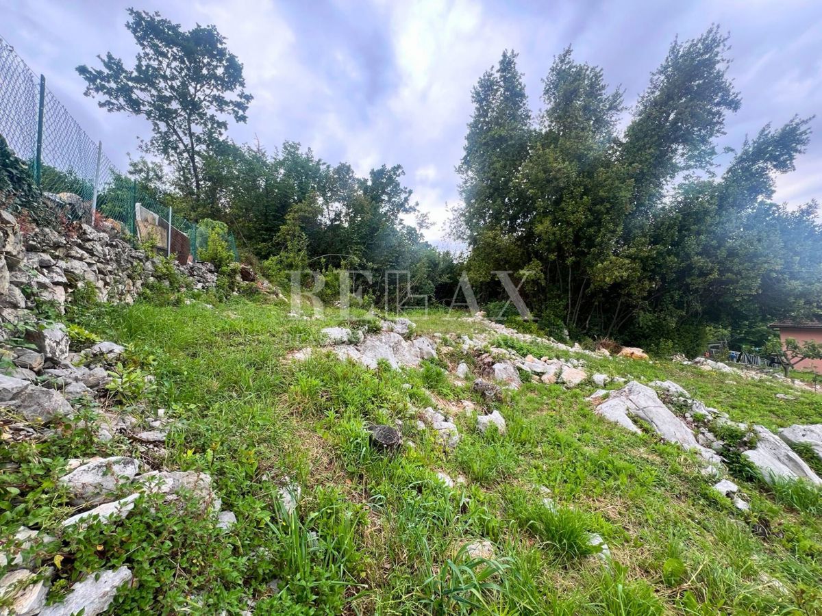 Oprić, Lovran - terreno edificabile con vista mare