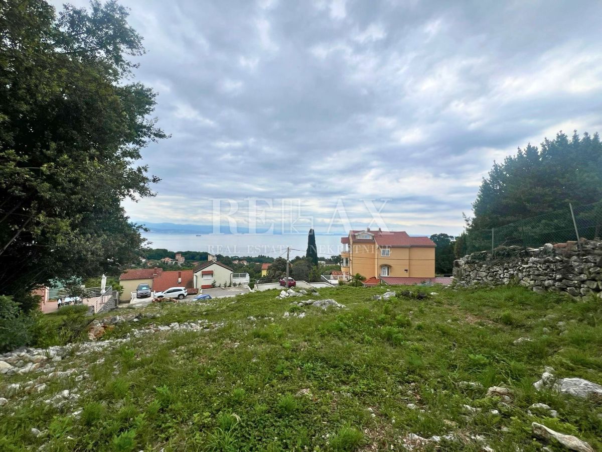 Oprić, Lovran - terreno edificabile con vista mare