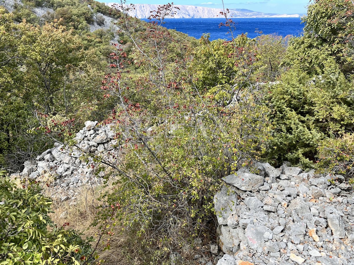 NOVI VINODOLSKI, SIBINJ KRMPOTSKI - Due ampi campi con vista sul mare