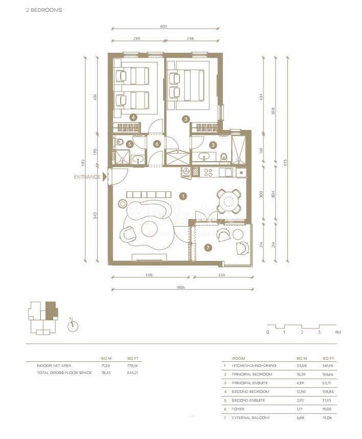 Novi Vinodolski – appartamento in un resort esclusivo, prima fila al mare