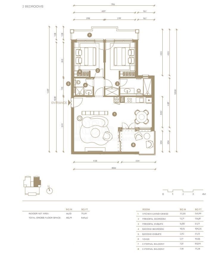 Novi Vinodolski – appartamento di lusso in una posizione attraente