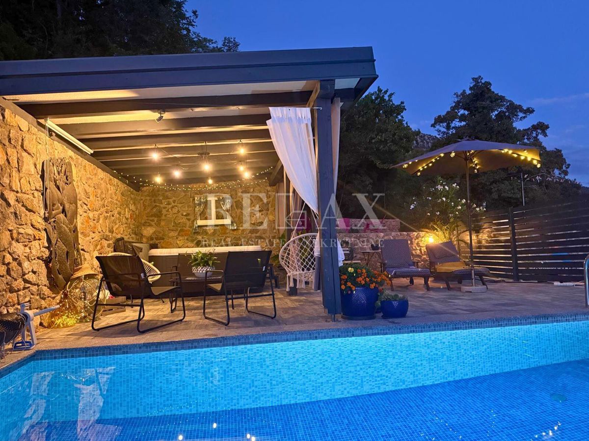 Bribir - casa con piscina e giardino