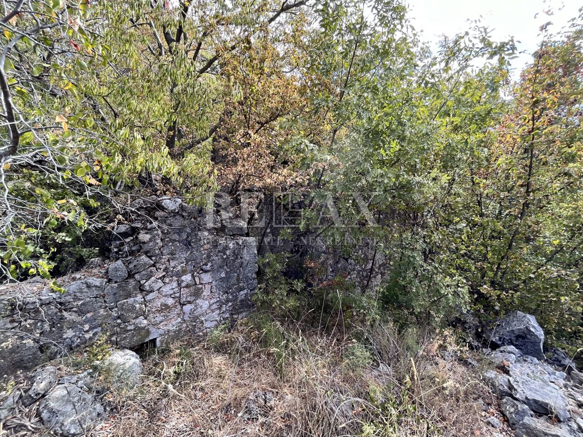 NOVI VINODOLSKI, SIBINJ KRMPOTSKI - Ampio appezzamento con una vecchia casa crollata