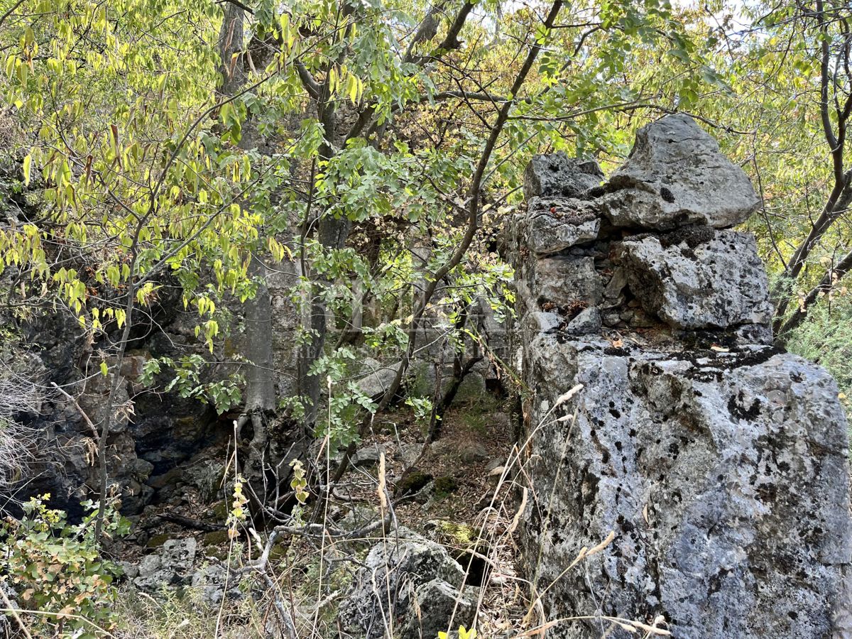 NOVI VINODOLSKI, SIBINJ KRMPOTSKI - Ampio appezzamento con una vecchia casa crollata