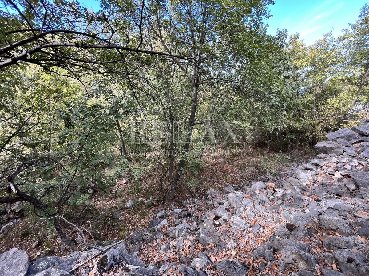 NOVI VINODOLSKI, SIBINJ KRMPOTSKI - Ampio appezzamento con una vecchia casa crollata