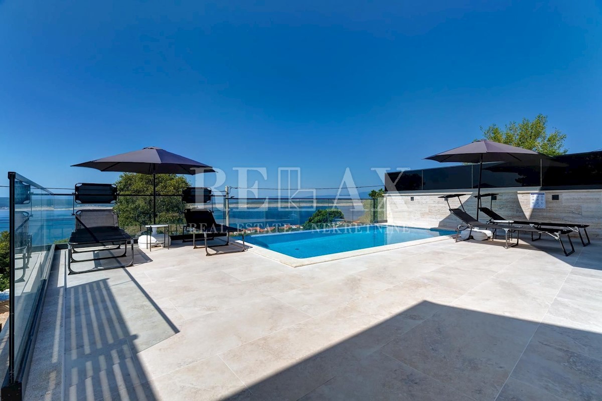 CRIKVENICA, DRAMALJ - Villa con piscina, vista mare