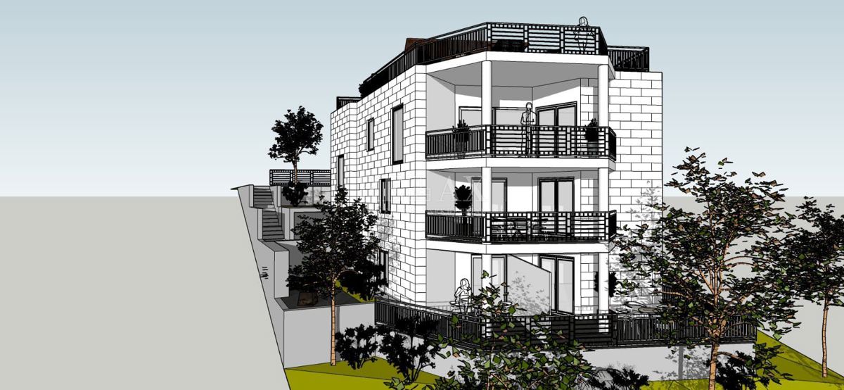 RIJEKA - Appartamento in un nuovo edificio con giardino