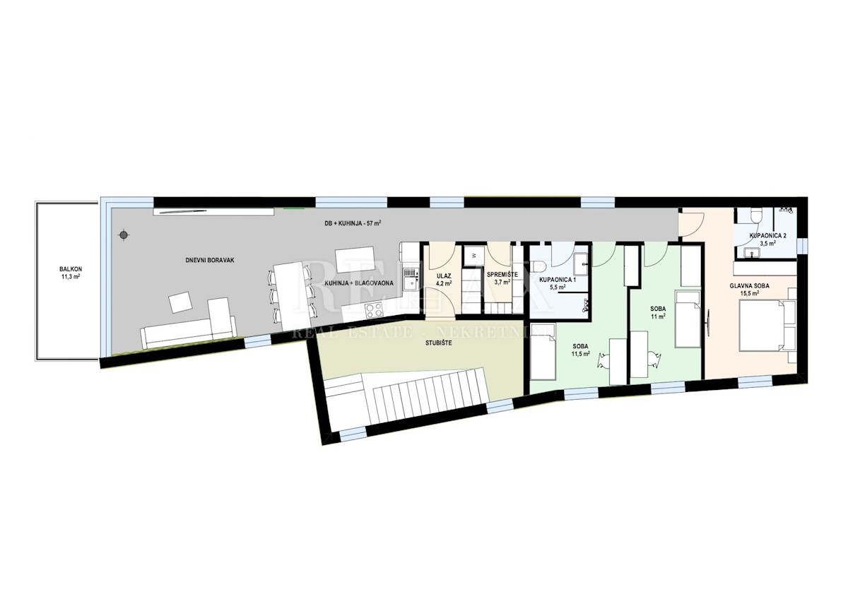 KOSTRENA - Appartamento in un lussuoso edificio nuovo